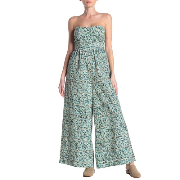 NWT Free People Mustang Strapless Jumpsuit - Picture 1 of 8